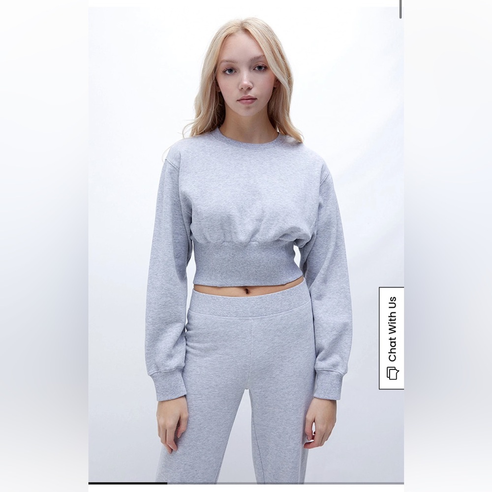 PacSun Hopeful Bustier Crew Neck Sweatshirt